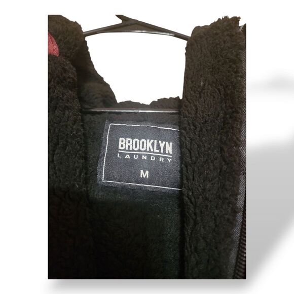 Brooklyn Maroon Hooded Jacket - Picture 3 of 5